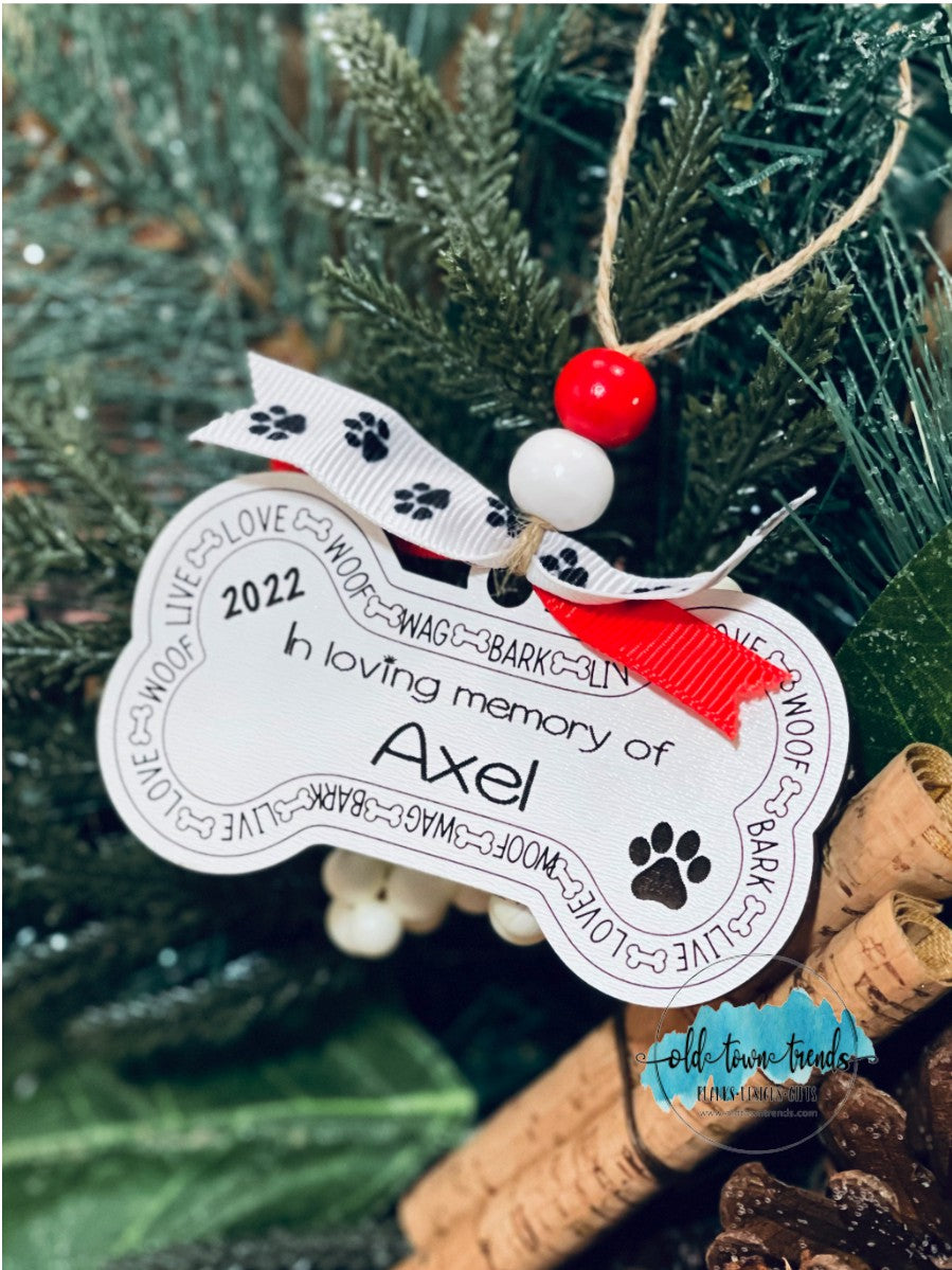 In loving hotsell memory dog ornament