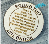 Round Tuit token svg, scrap buster svg,  engraved patterns, glowforge, laser ready