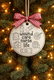Specialty Nurse Ornament SVG Bundle | 11 Laser Cut Files | ER ICU OR Psych Oncology Nurse | Glowforge Ready | Commercial Use | Instant Download
