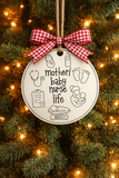Nurse Life Ornament SVG MEGA Bundle | ALL 33 Designs | RN ER NICU L&D ICU Nurse Laser Cut Files | Glowforge Ready | Commercial Use | Instant Download