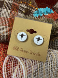Fall farmhouse earring studs, SVG, engraved earring patterns, glowforge, laser ready