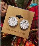 Christmas shapes set 3 stud earring pattern, laser file, laser cut ready, glowforge file, svg