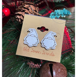 Christmas shapes set 2 stud earring pattern, laser file, laser cut ready, glowforge file, svg