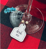 Cow Tag Wine Charms, SVG, scored patterns, glowforge, laser ready