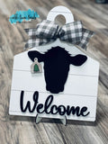 Cow tag, ear tag , Interchangeable sign,  Farmhouse cow and pig sign, SVG, Glowforge Laser Ready, DIY Kit