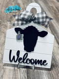 Cow tag, ear tag , Interchangeable sign,  Farmhouse cow and pig sign, SVG, Glowforge Laser Ready, DIY Kit