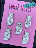 Lunch Notes french bulldog, Pocket Hugs, SVG, PDF poem, scored patterns, glowforge, laser ready, scrap buster