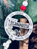 Love My Dog Set 3 Large ornament set , pet ornament, Cut File, Laser Cut File, SVG, glowforge file