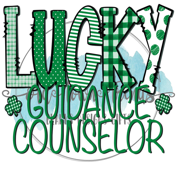 Lucky Guidance Counselor PNG, Digital Download