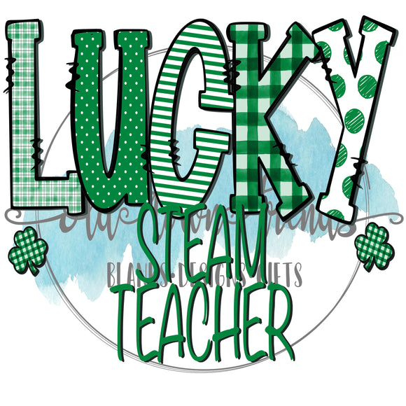 Lucky Steam Teacher PNG, Digital Download