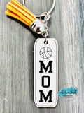 Sports Mom Keychain file Set , sports Mom keychain set 1, 10 designs,  scrap busting file, Moneymaker, cut file, glowforge, laser file