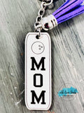 Sports Mom Keychain file Set , sports Mom keychain set 1, 10 designs,  scrap busting file, Moneymaker, cut file, glowforge, laser file