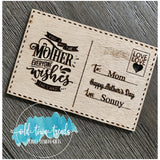 Mothers Day Post Card Bundle, Glowforge Cut Patterns, SVG Files