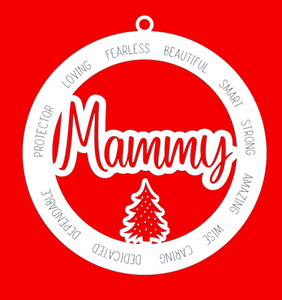 Mammy ornament , grandma ornament, Cut File, Laser Cut File, SVG, glowforge file