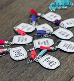 Wine Sayings, Stemless wine glass shaped Keychain Set, Keychains SVG, scrap fillers, money makers, laser ready
