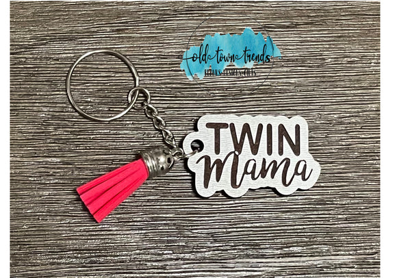 Twin Mama Keychain, package fillers, gifts, great add on sellers