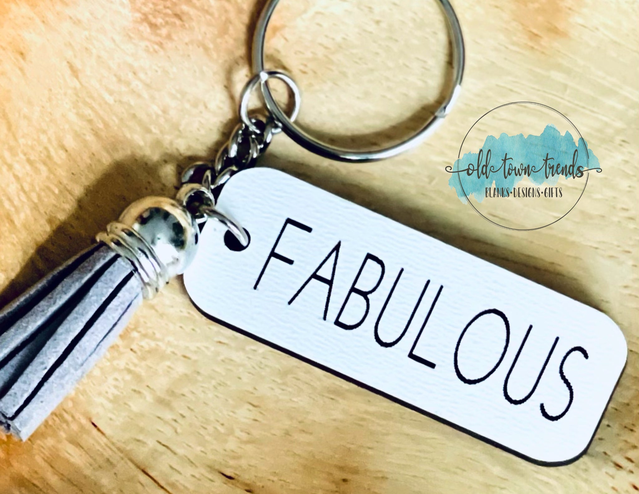 OldTownTrends Positive Sayings Keychain Set, Set 1 Groovy Words, Positive Vibes, Glowforge Ready, Laser Cut File, SVG
