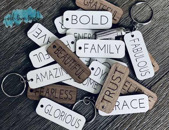 Floral Family Keychain Bundle for Glowforge or Laser Cutter SVG File  Keychains for Mom Gift Grandma With Flowers Wood Keychain Mother's Day 