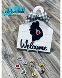Add ons for Cow tag Interchangeable sign add on,  Farmhouse sheep steer and hen add on for sign, SVG, Glowforge Laser Ready, DIY Kit