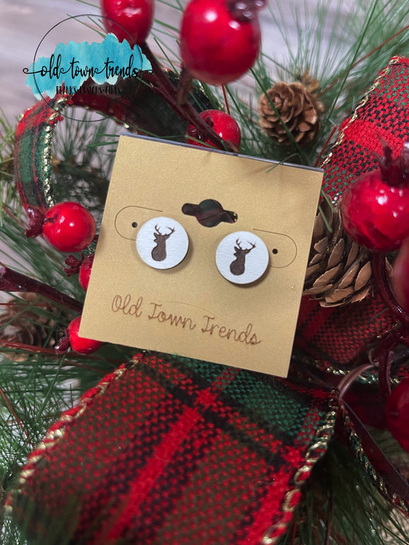 Christmas earring studs, SVG, engraved earring patterns, glowforge, laser ready