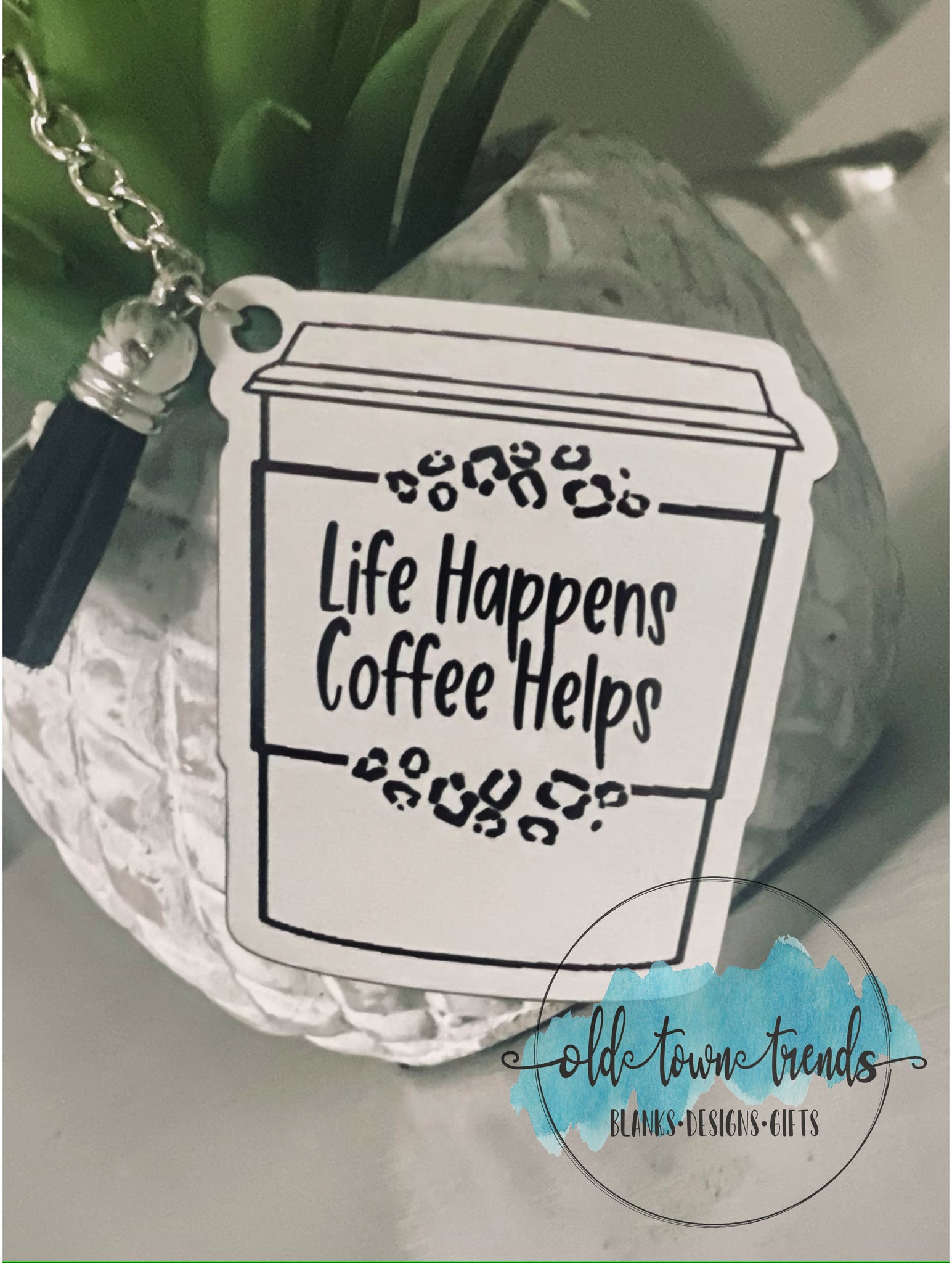Scrap Keychains Coffee Shaped Coffee Sayings, Leopard Keychain Set, Keychains SVG, scr ...