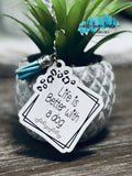 Dog Sayings, Dog Lovers. Square shaped Leopard Inspired Keychain Set, Keychains SVG, scrap fillers, money makers, laser ready