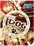 Love My Dog Set 1 ornament set , pet ornament, Cut File, Laser Cut File, SVG, glowforge file