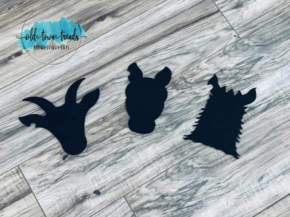 Add ons Cow tag Interchangeable sign add on,  Farmhouse llama goat and horse add on for sign, SVG, Glowforge Laser Ready, DIY Kit