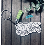 Groovy Fun Keychain Set 1, 6 designs,  Moneymaker, cut file, glowforge, laser file