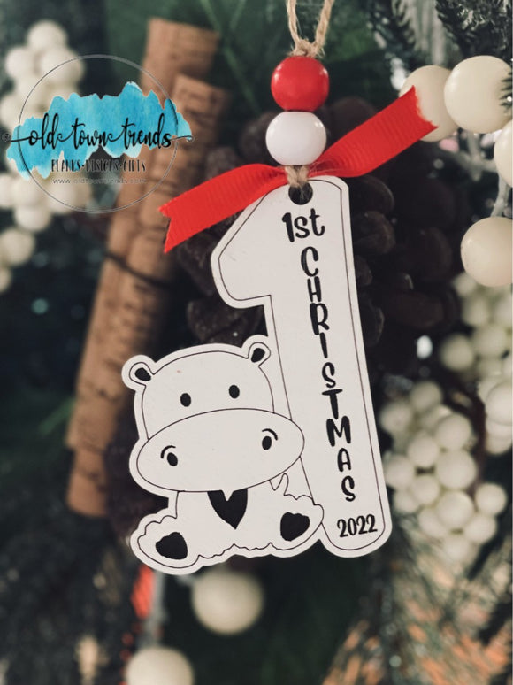 Baby’s 1st Christmas Ornament, personalized 1st Christmas 2022, Scored,  Cut File, Laser Cut File, SVG, glowforge file