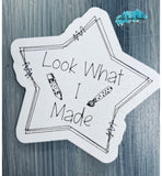 Look what I made School Themed doodle trimmed Shaped Magnet set SVG, scrap fillers, money makers, laser ready,  all scored