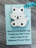 Woodland Animals Pocket Hug Set with Pocket Hugs Poem, SVG, PDF poem, engraved patterns, glowforge, laser ready